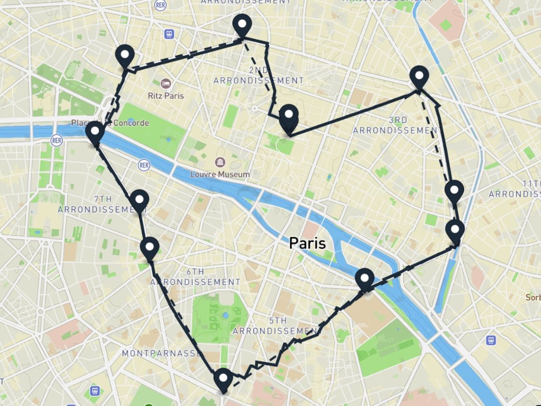 Simurun : parcours de course en coeur à Paris Simurun : parcours de course en coeur à Paris