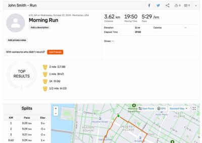 Import your GPX file into Strava – Step 6