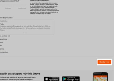Importa tu archivo GPX en Strava – paso 5