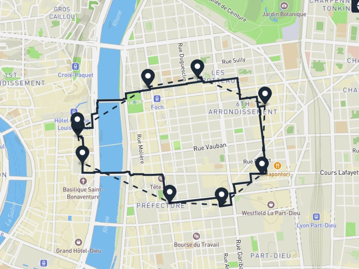 Realistic fake run GPS route map generated with a fake run generator